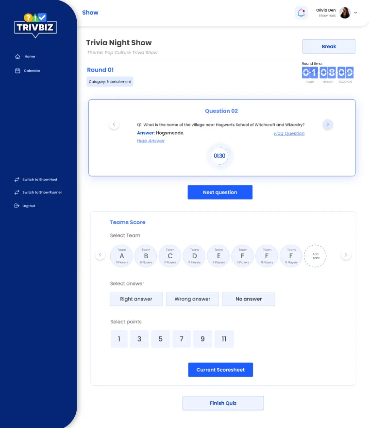 Trivbiz delivery timeline showing phases from discovery to launch.